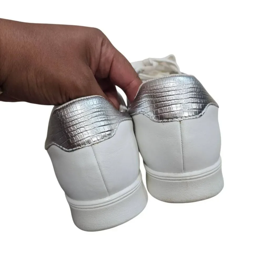 Frankie4 Jackie III Sneakers Women's 8.5 White Silver Lizard Athletic Shoes‎ - Picture 8 of 10